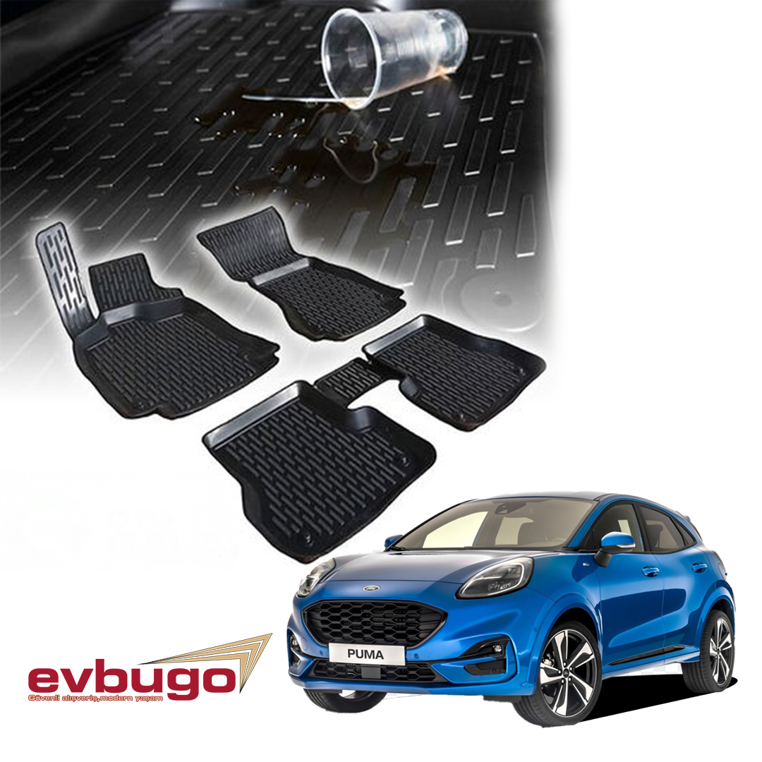 3D PASPAS SİYAH FORD PUMA 2020+